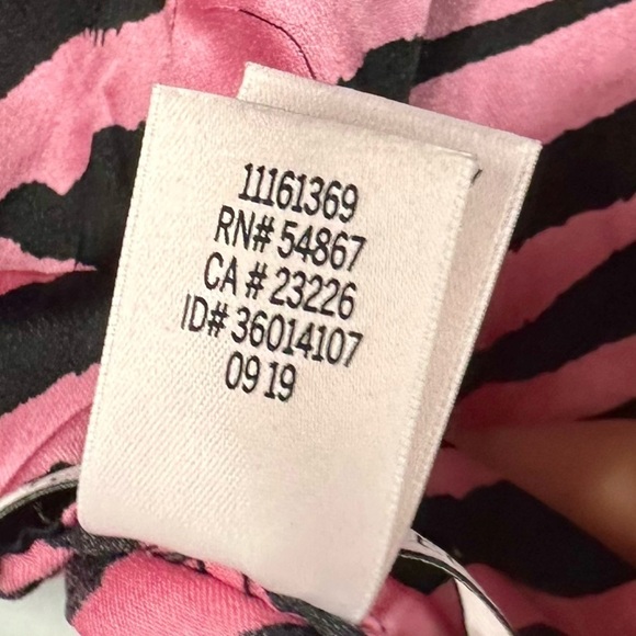 Victoria's Secret pink silky zebra print pajama pants size XL - Picture 9 of 9